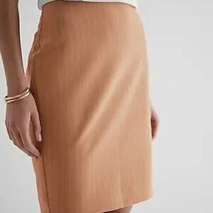 Express Express Editor High Waisted Pinstripe Pencil Skirt